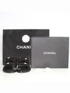 Suede Calfskin Sandals Black - CHANEL - BALAAN 2