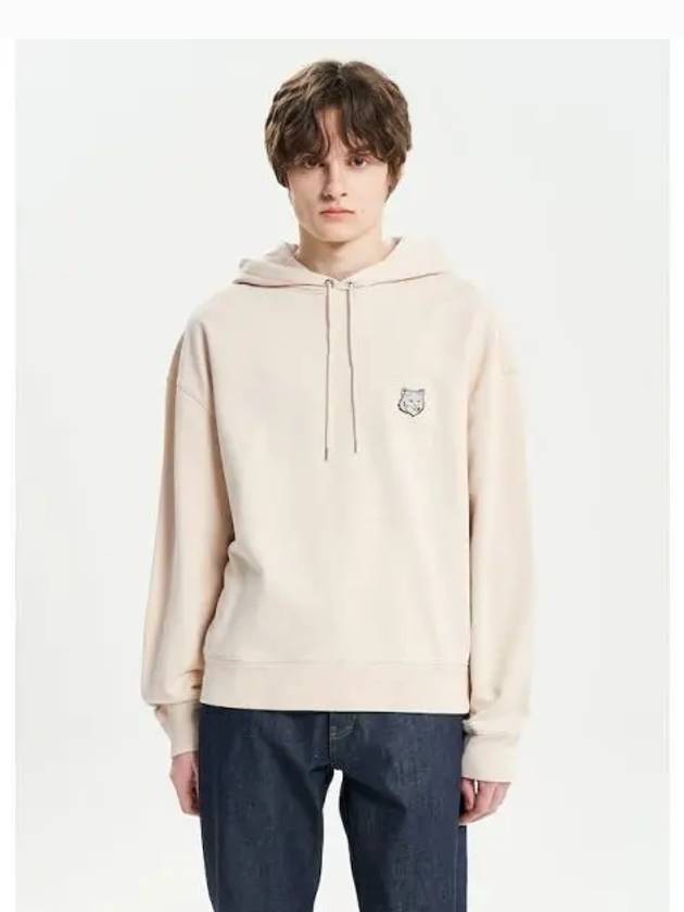 Men s bold fox head patch oversized boxy fit hooded sweatshirt hoodie paper domestic product - MAISON KITSUNE - BALAAN 1