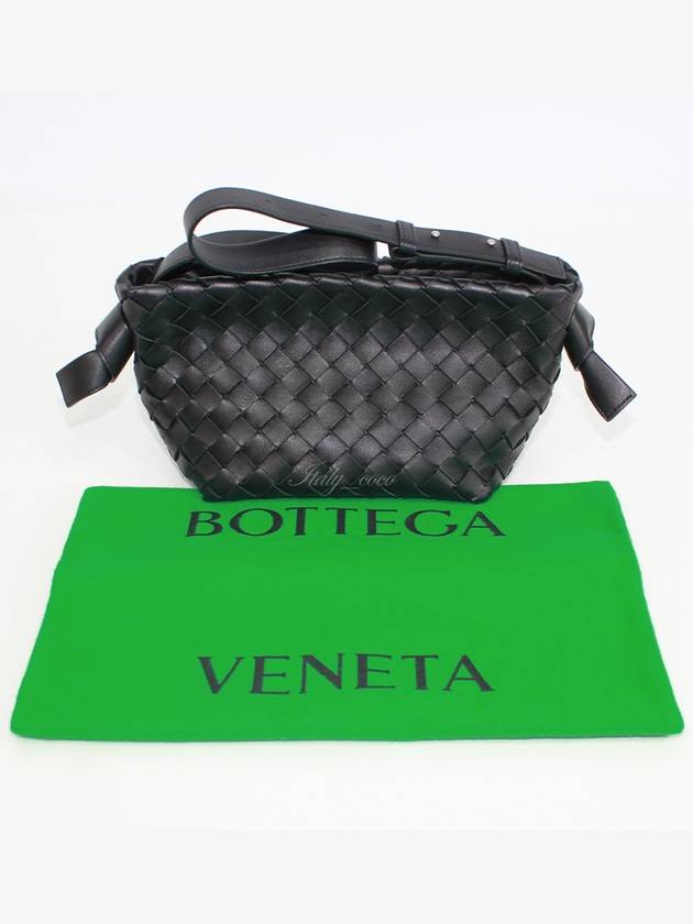 Intrecciato Tie Mini Shoulder Bag Black - BOTTEGA VENETA - BALAAN 11