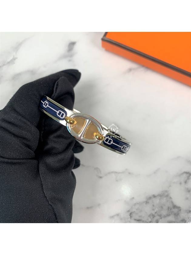 Mini Click Chandal Blue Stone Bracelet Bracelet Navy Silver PM H209110F - HERMES - BALAAN 2