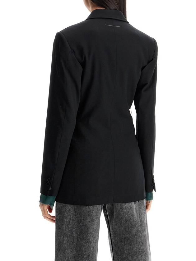 layered twill blazer - MAISON MARGIELA - BALAAN 3