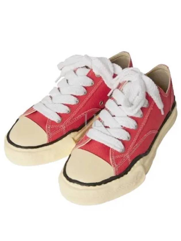 A09FW733 Red Peterson VL OG Sole Canvas Low Top Sneakers - MIHARA YASUHIRO - BALAAN 1