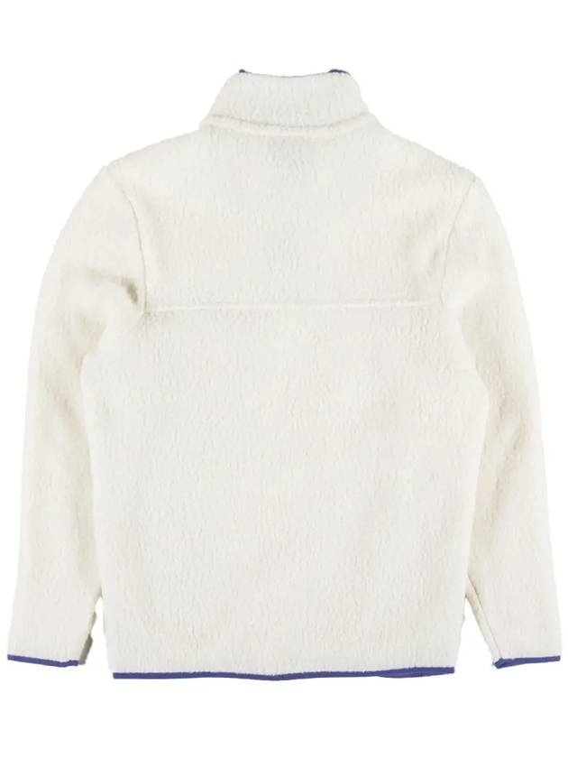 Women's Retro Pile Fleece Zip-up Jacket White - PATAGONIA - BALAAN 3