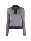 Wool Collar Knit Top Grey - MAISON MARGIELA - BALAAN 1