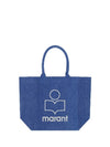 Yenky Embroidered Logo Large Shopper Tote Bag Blue - ISABEL MARANT - BALAAN 2