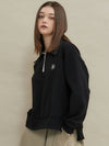 Soft collar sweatshirt Black - MANAVIS7 - BALAAN 4