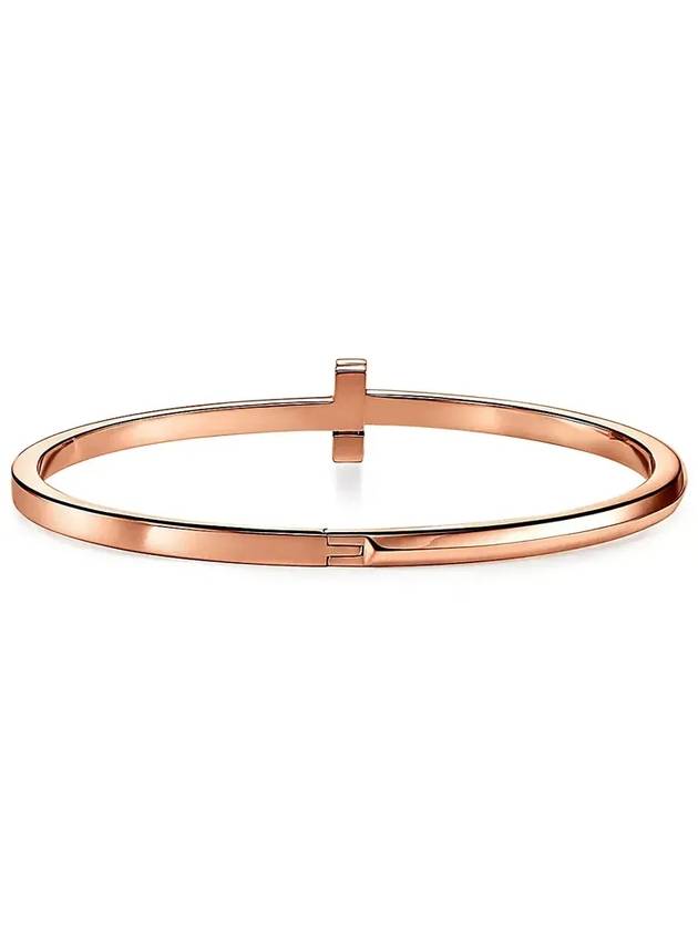 Tiffany T T1 narrow hinged bangle rose gold 67794346 68489210 - TIFFANY & CO. - BALAAN 4