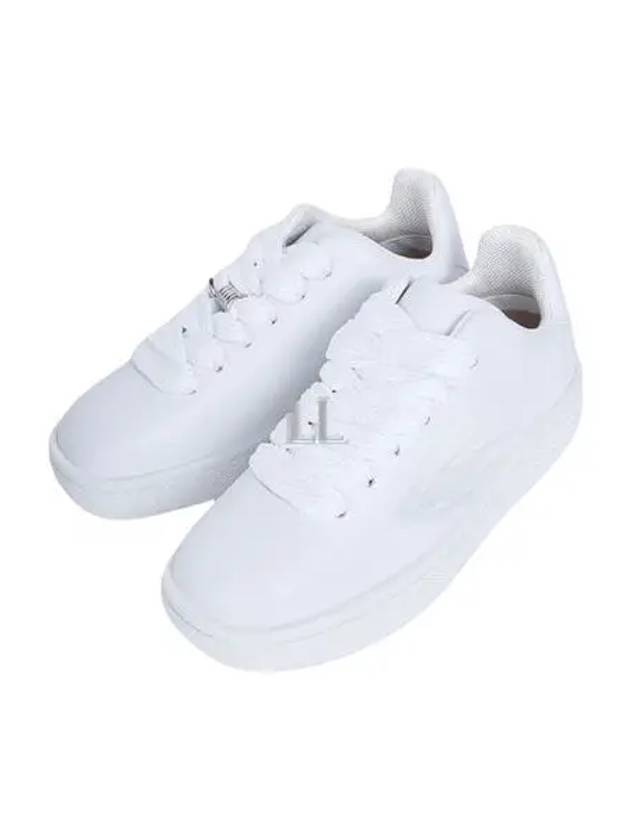 Leather Box Low-Top Sneakers White - BURBERRY - BALAAN 2