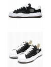 Blakey OG Sole Canvas Low Top Sneakers Black White - MAISON MIHARA YASUHIRO - BALAAN 5