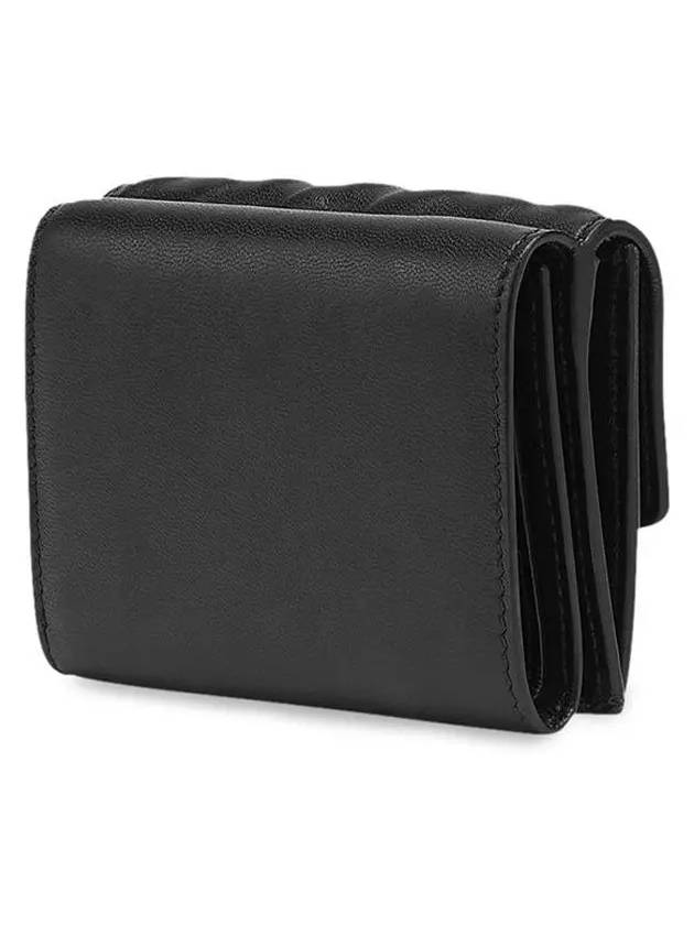 FF Baguette Flap Card Half Wallet Black - FENDI - BALAAN 5