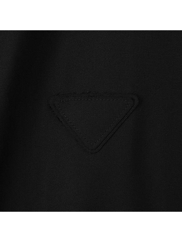 L Prada Men s Triangular Logo Wool Blouson Jacket Black - PRADA - BALAAN 6