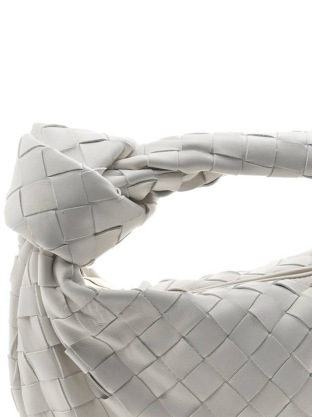 Intrecciato Heart Detail Leather Tote Bag White - BOTTEGA VENETA - BALAAN 8