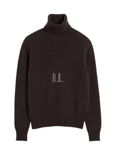 Cashmere Turtleneck Dark Coffee - AMI - BALAAN 2