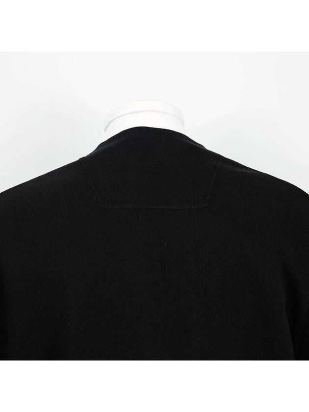 Logo Patch Sweatshirt Black - CP COMPANY - BALAAN.