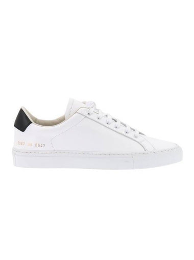 Retro Low Top Sneakers Black White - COMMON PROJECTS - BALAAN 1