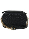 GG Marmont Zip Top Matelasse Mini Cross Bag Black - GUCCI - BALAAN 5