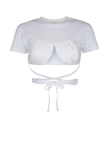 Shirt 231SH0341454 100 White - JACQUEMUS - BALAAN 1