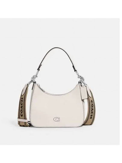 Signature Canvas Hobo Shoulder Bag White - COACH - BALAAN 2