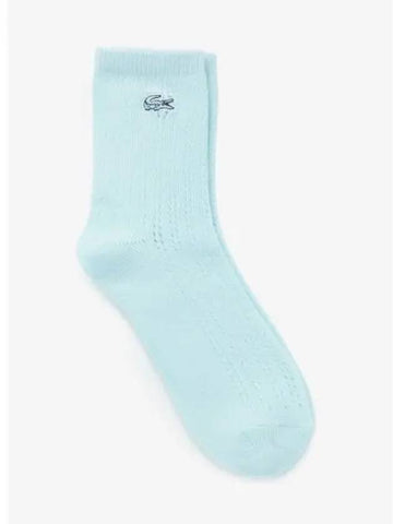 Women s Eyelet Middle Socks RA201E 54G LGF Domestic Product GQ2N24022818132 - LACOSTE - BALAAN 1