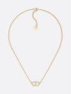 Petit CD Crystal Necklace Gold - DIOR - BALAAN 3