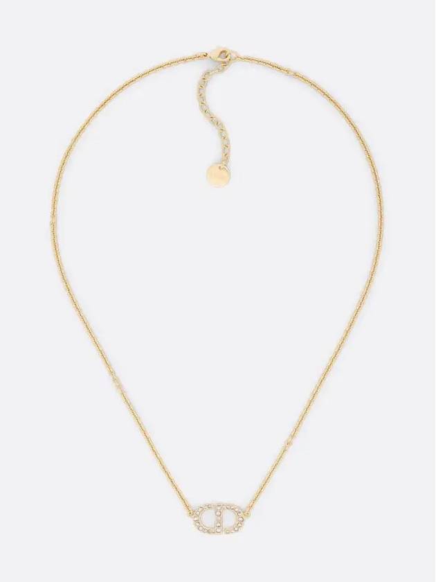 Petit CD Crystal Necklace Gold - DIOR - BALAAN 3