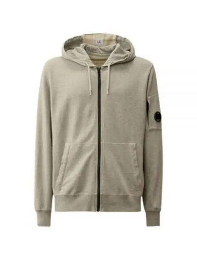 Light Fleece Zip Up Hoodie Grey - CP COMPANY - BALAAN 2