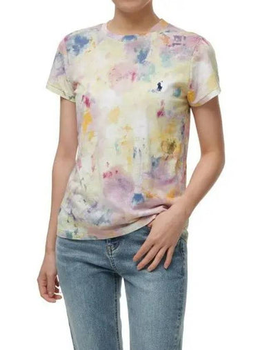 W Paint Dyed Jersey T Shirt Multi - POLO RALPH LAUREN - BALAAN 1