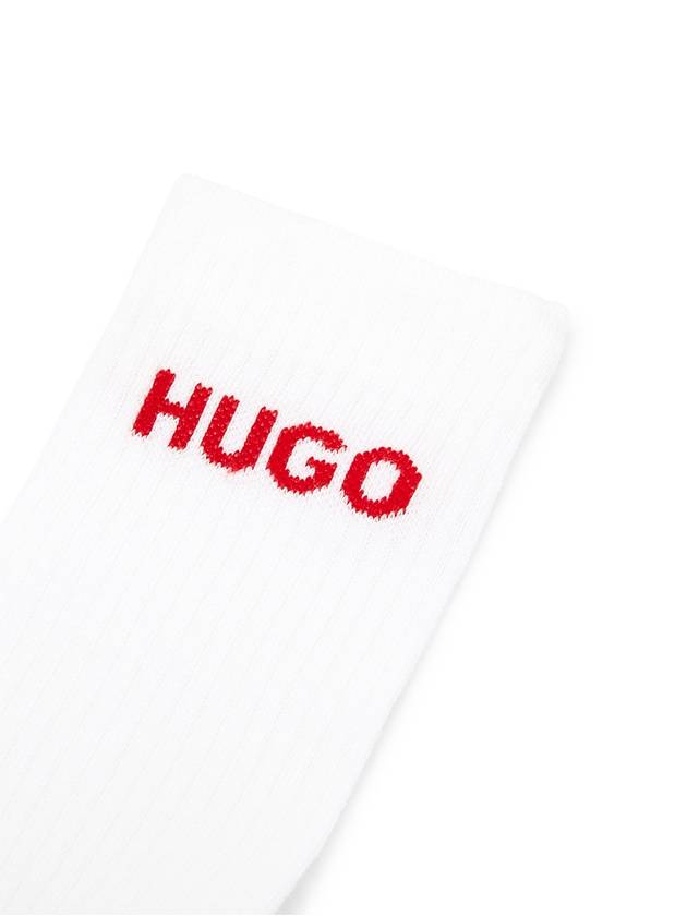 Logo Socks 6 Sets White - HUGO BOSS - BALAAN 5