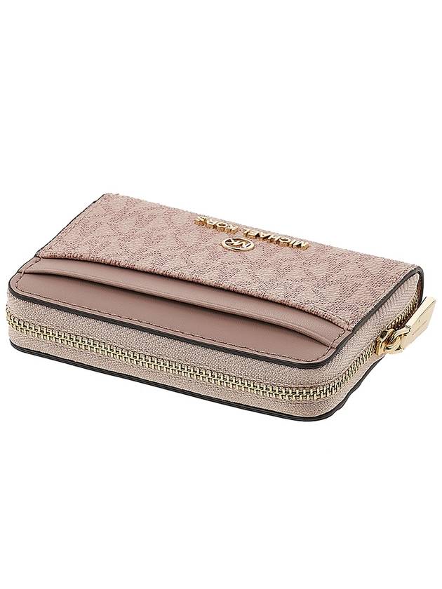 Jet Set Small Logo Card Wallet Ballet - MICHAEL KORS - BALAAN 5