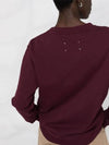 Stitched Crewneck Sweatshirt Burgundy - MAISON MARGIELA - BALAAN 5