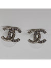 Earrings Classic CC Silver Crystal ABD767 - CHANEL - BALAAN 7