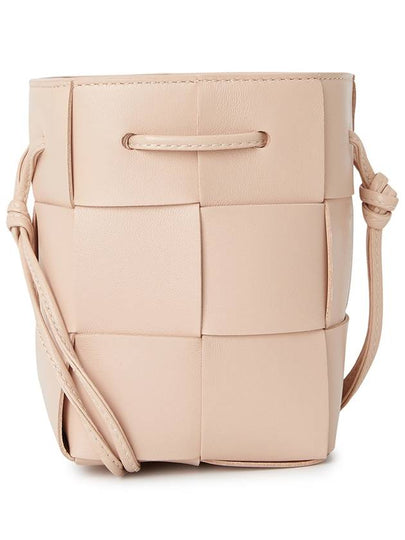 Intrecciato Cassette Small Bucket Bag Pink - BOTTEGA VENETA - BALAAN 2