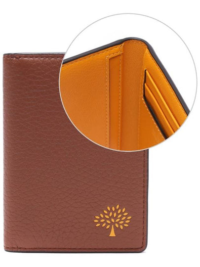 Signature Tree Print Heavy Grain Leather Card Wallet Brown - MULBERRY - BALAAN 2