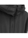 Wappen Patch Soft Shell Hooded Jacket Black - STONE ISLAND - BALAAN 4