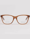 Glasses frame BV244 F2I horn rim brown translucent square - BOTTEGA VENETA - BALAAN 3