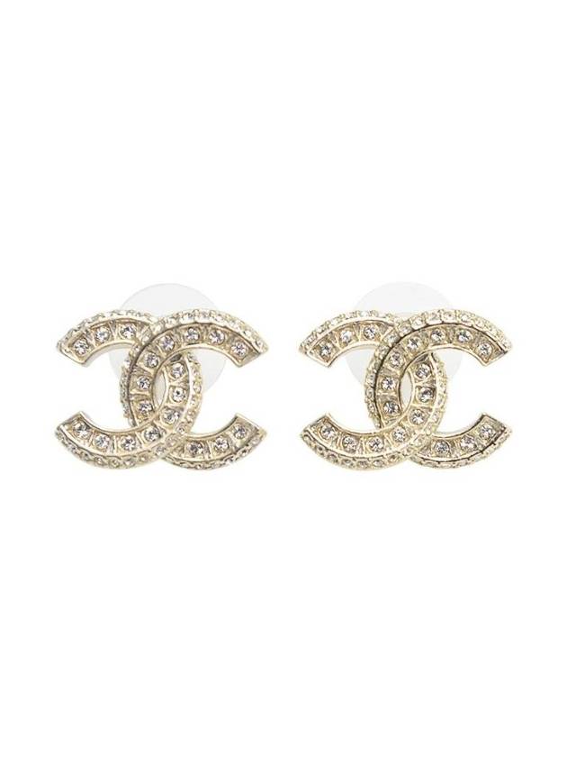 Metal Earrings Diamantes & Gold Crystal - CHANEL - BALAAN 3