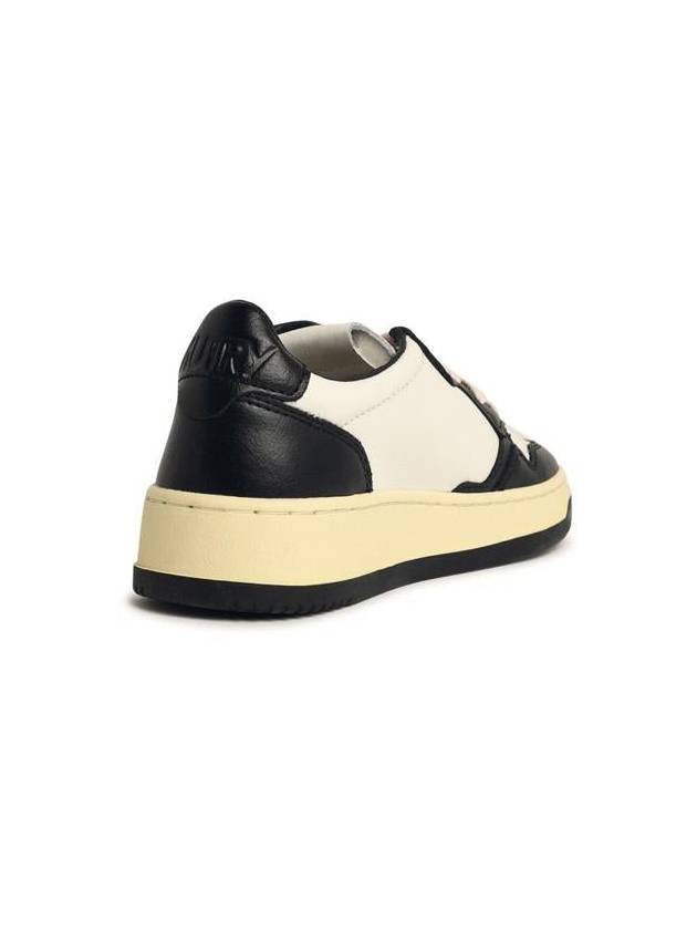 Medalist Leather Low Top Sneakers White Black - AUTRY - BALAAN 4