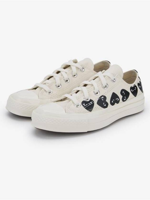 Heart Logo Low Top Sneakers White - COMME DES GARCONS - BALAAN 2