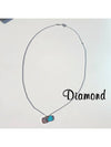 Mini Heart Pendant Diamond Blue 69683983 Necklace - TIFFANY & CO. - BALAAN 3