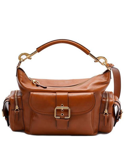 Camera Shiny Leather Shoulder Bag Clay Brown - CHLOE - BALAAN 2