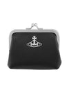 Women's Grain Pulse Frame Coin Wallet Black - VIVIENNE WESTWOOD - BALAAN 3