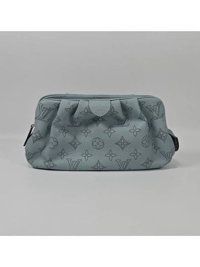 Blue Mahina Leather Scala Mini Pouch Cross Bag - LOUIS VUITTON - BALAAN 2