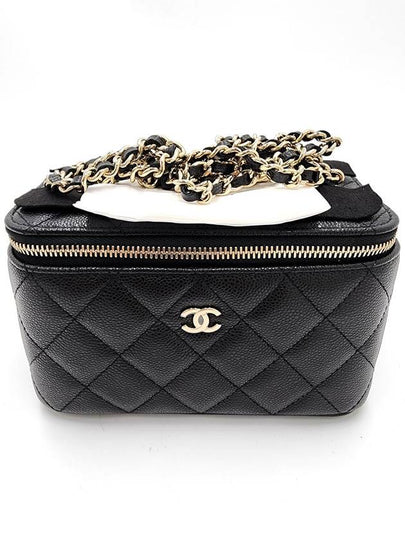 Classic Caviar Vanity Cross Bag Gold Plated Black - CHANEL - BALAAN 2