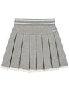 CBDFW SK004W Lace Pleated Skirt - CHUCUCHU - BALAAN 5