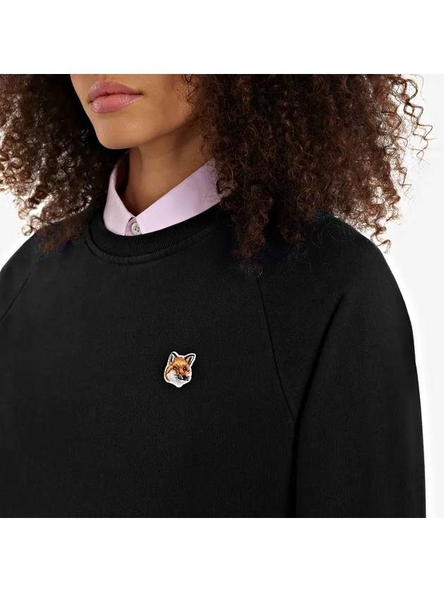 Fox Head Patch Adjusted Sweatshirt Black - MAISON KITSUNE - BALAAN 5