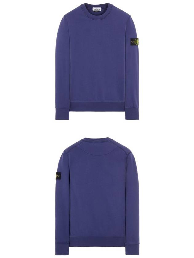 Wappen Patch Crew Neck Sweatshirt Dark Blue - STONE ISLAND - BALAAN 5