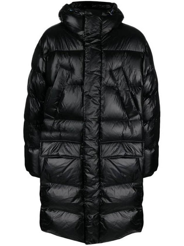 Trefoil Logo Down Puffer Long Padding Black - ADIDAS - BALAAN 1