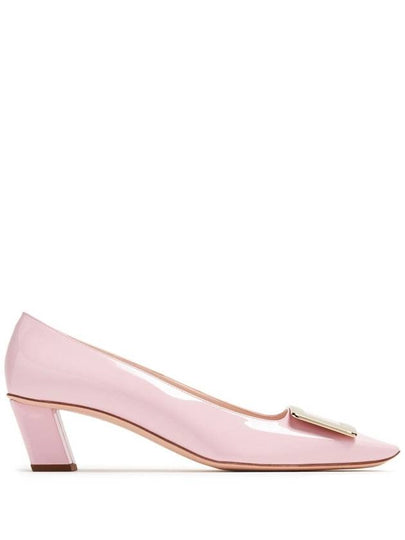 Women's Belle Vivier Metal Buckle Pumps Pink - ROGER VIVIER - BALAAN 2