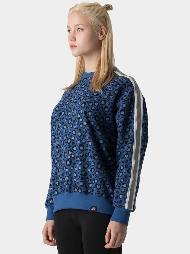 Leopard Sweatshirt Blue - AOX - BALAAN 2