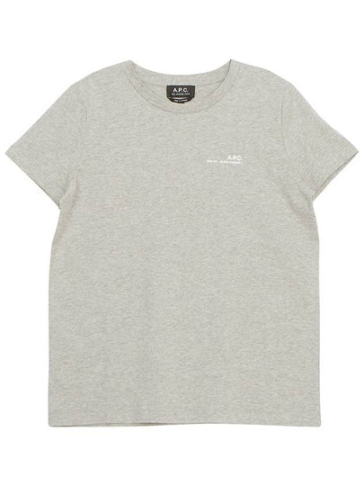 Item Logo Crew Neck Short Sleeve T-Shirt Grey - A.P.C. - BALAAN 2